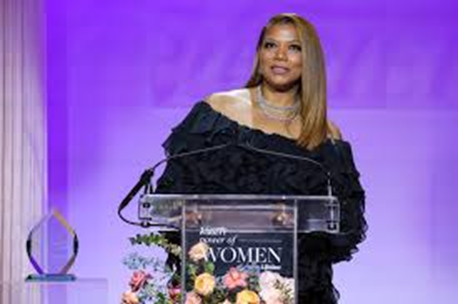 Queen Latifah speaks at Variety's Power of Women event. 