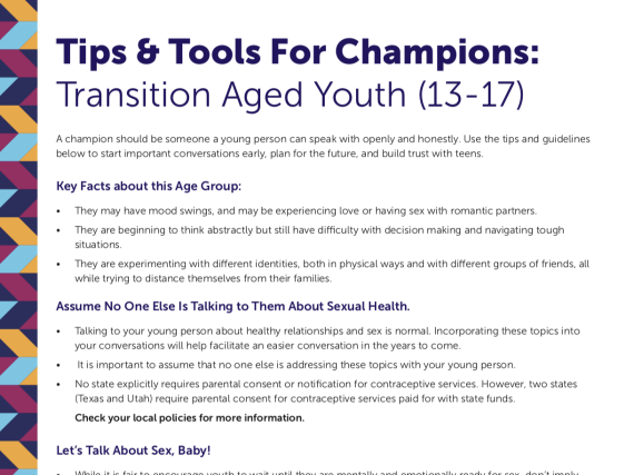 #TalkingIsPower: Tips for Trusted Adults