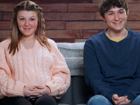 A promotional image of Kayleigh and Graham, a couple from TLC's Unexpected Season 6.